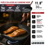 Small Yosukata 30cm Poêle en Acier au Carbone Noir